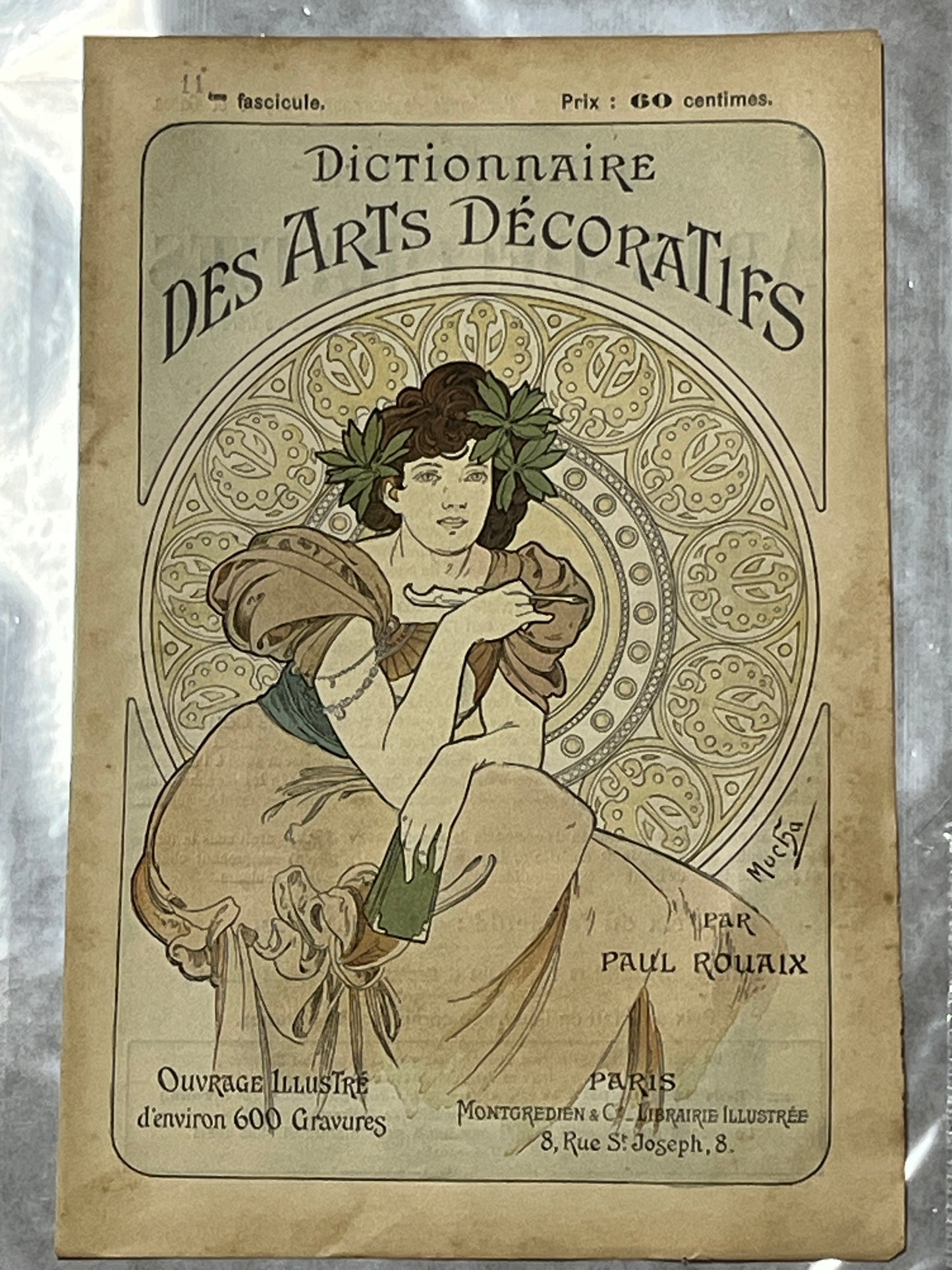 アルフォンス・ミュシャ「Dictionaire des Arts Decoratifs」表紙