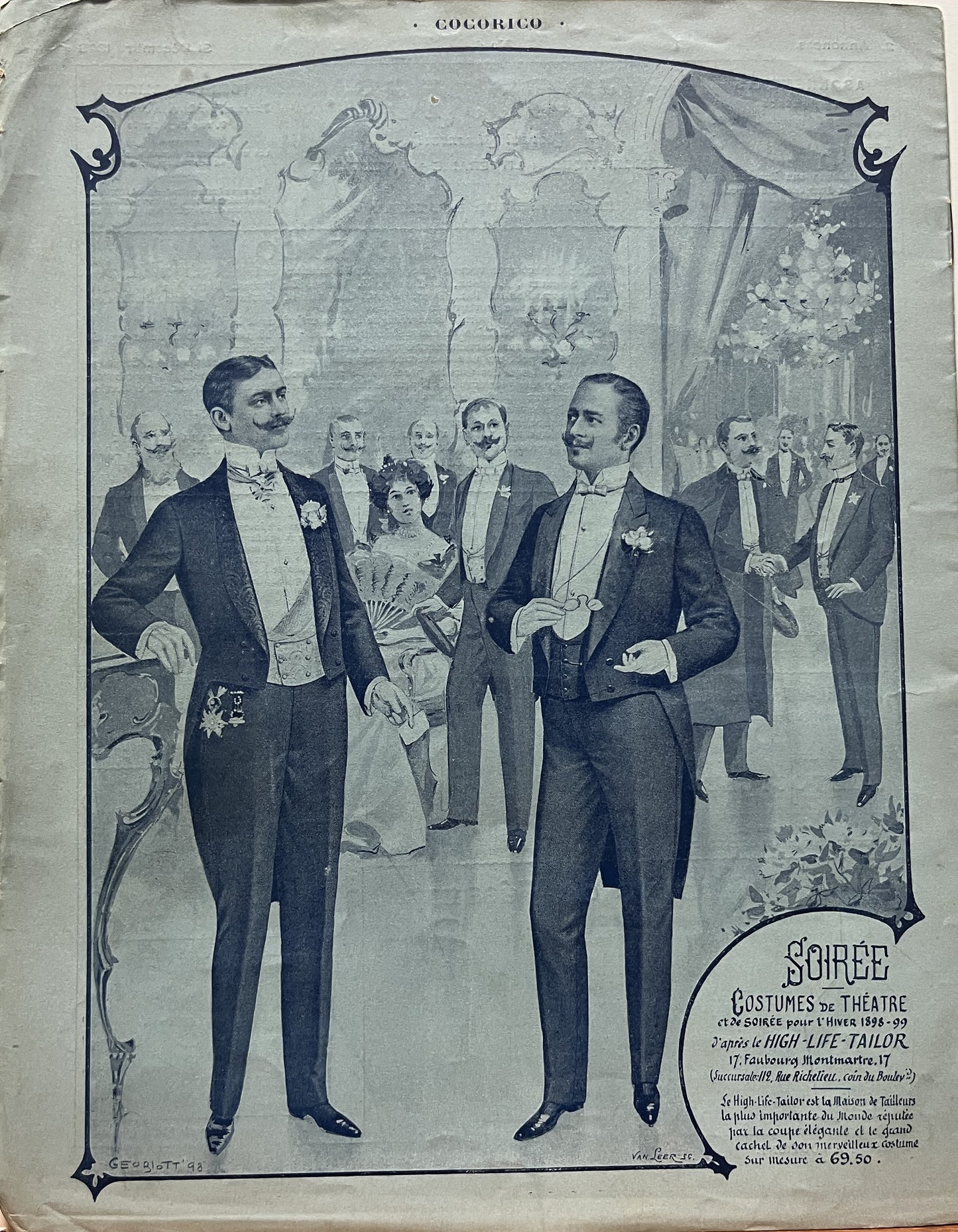 　 アルフォンス・ミュシャ「ココリコ創刊号」1898年