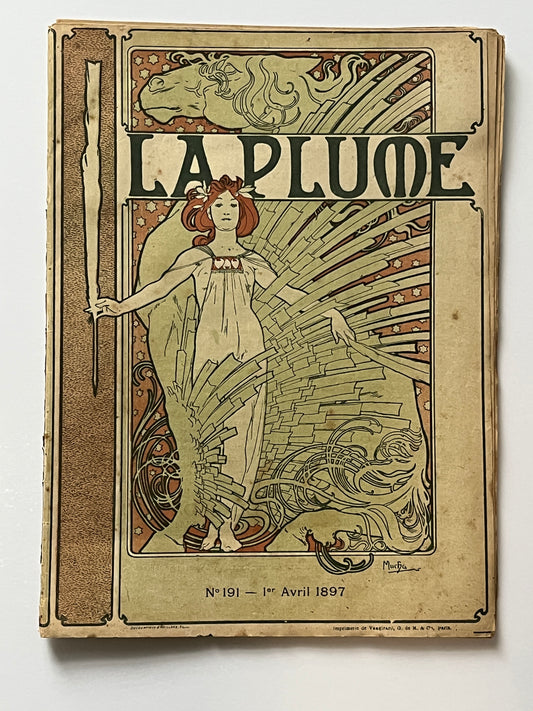アルフォンス・ミュシャ　「ラ・プリュム」誌　1897年4月号