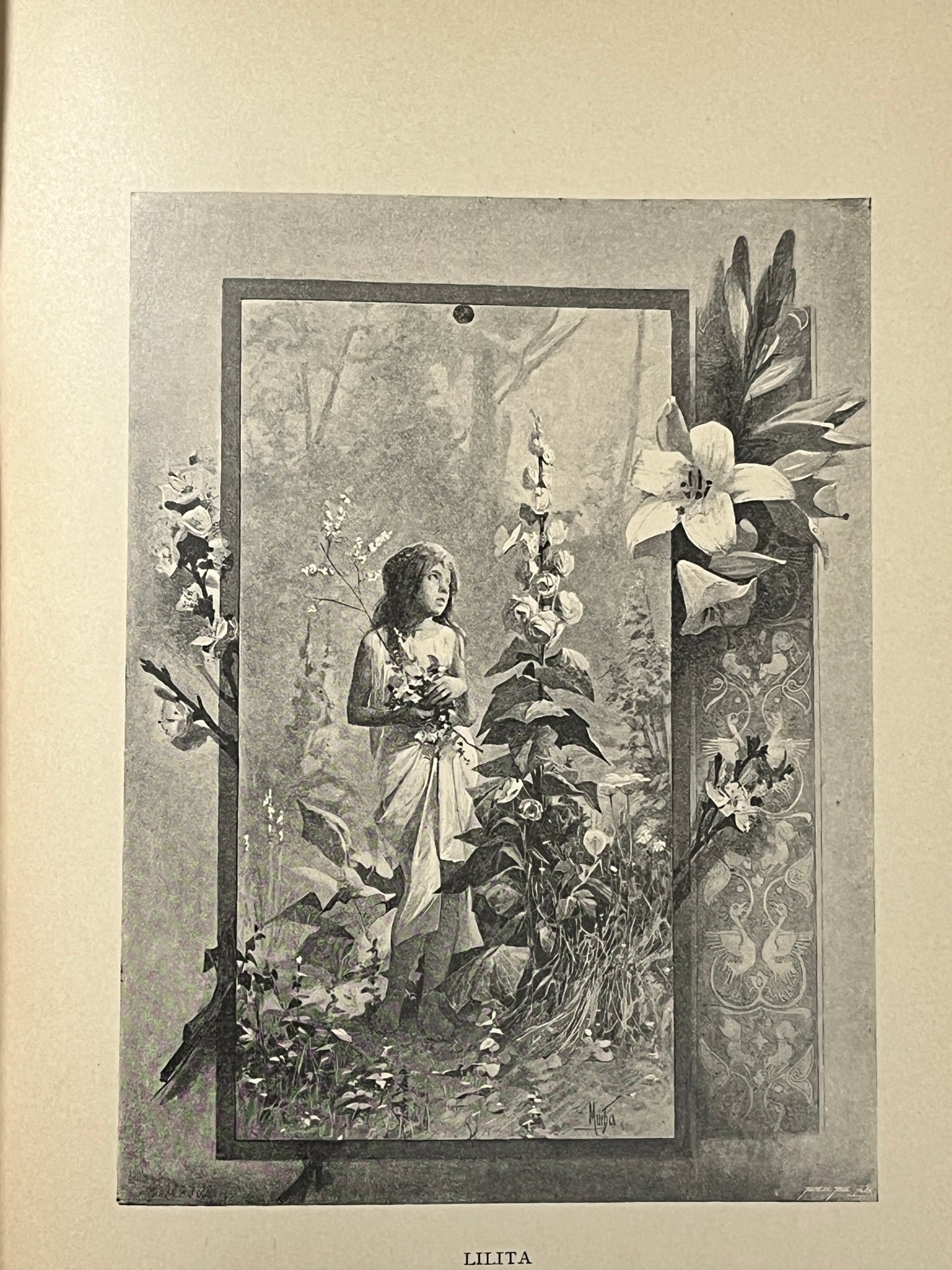 アルフォンス・ミュシャ　挿画本「アダミテ」1902年　豪華装丁