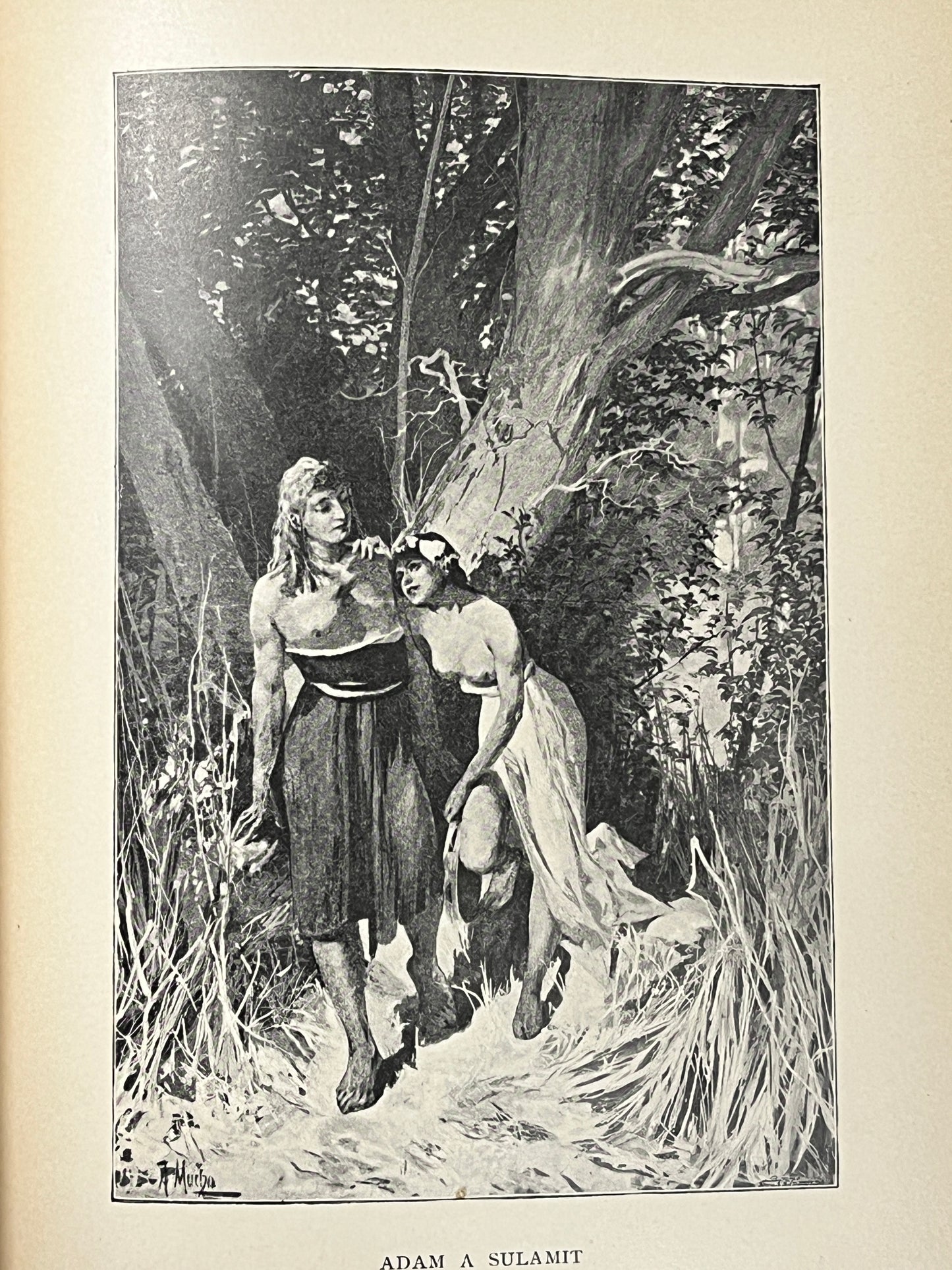 アルフォンス・ミュシャ　挿画本「アダミテ」1902年　豪華装丁