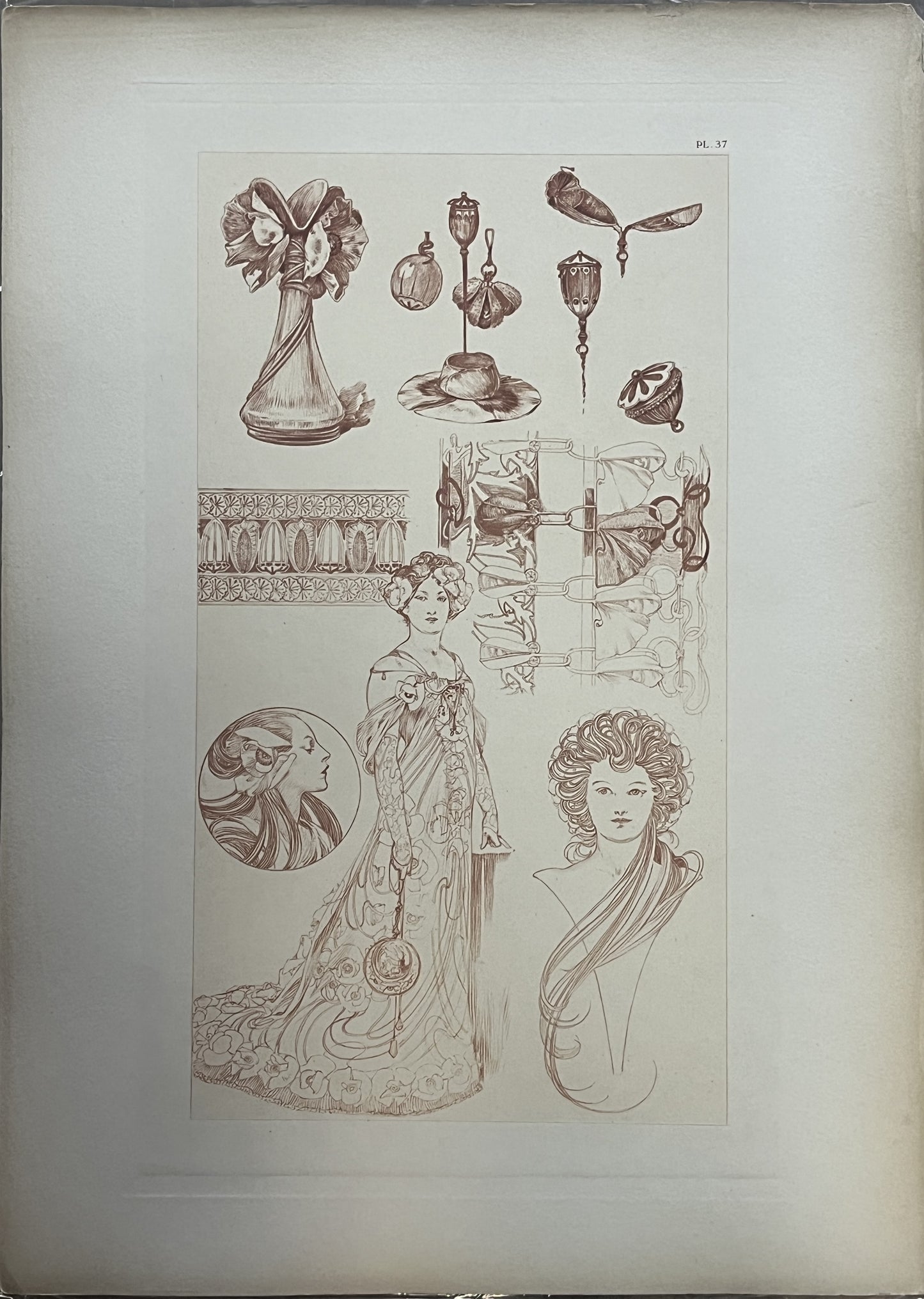 アルフォンス・ミュシャ「装飾資料集 PL37」