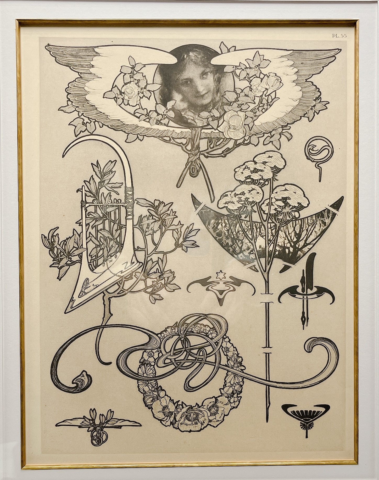 アルフォンス・ミュシャ、「装飾人物集」図31のための素描