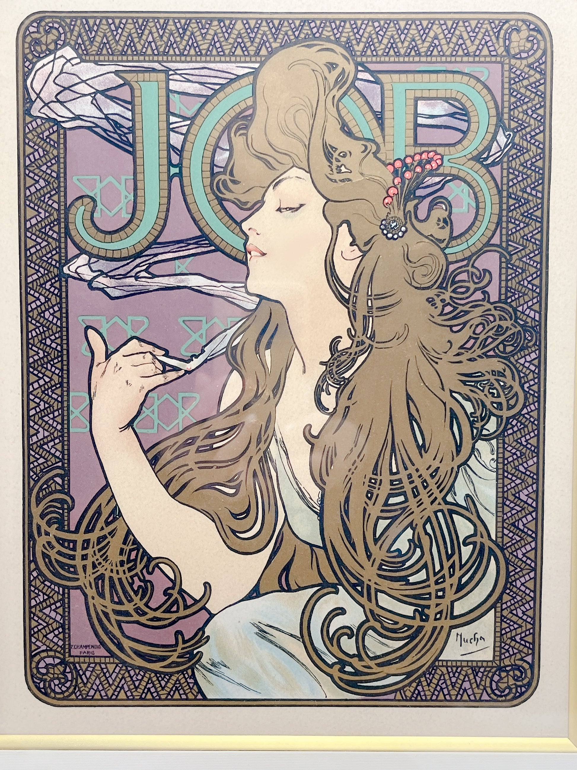 ミュシャ「JOB」1897年　ポスター芸術の巨匠たちより - ギャラリーK