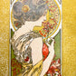 アルフォンス・ミュシャ「桜草」アマリエチョコレートカード　1900年頃 - ギャラリーK