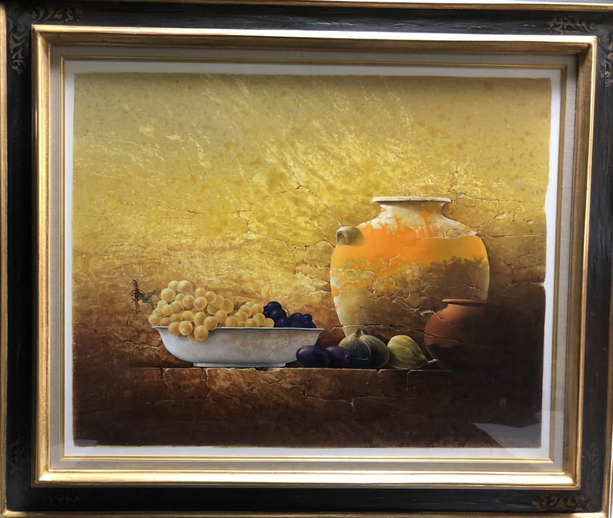 ピエール・ジャン・クアラーズ「葡萄のある静物画」油彩
