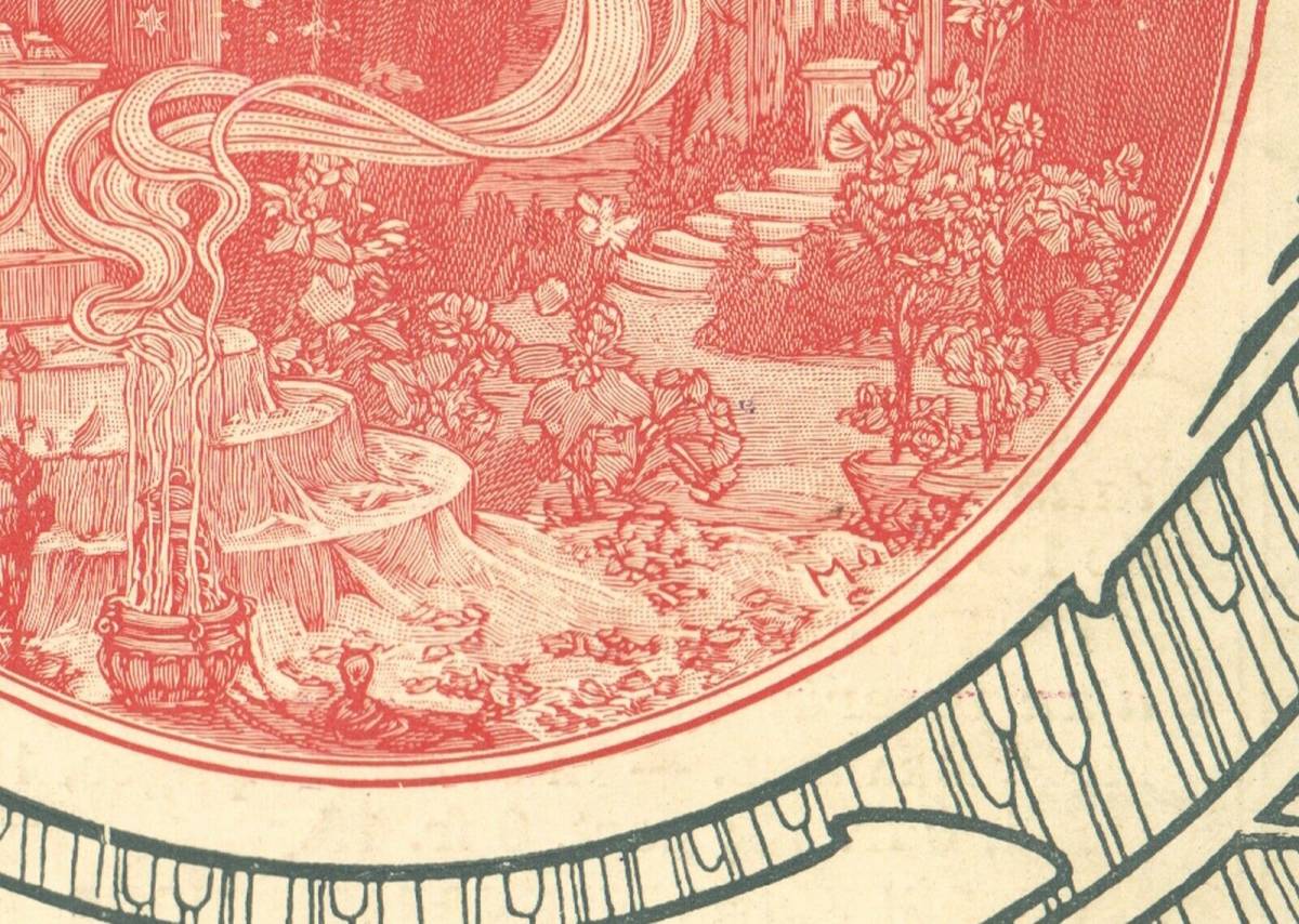 即納再入荷★　アルフォンス・ミュシャ　表紙絵「ル・モア」1899年10月号 石版画、リトグラフ