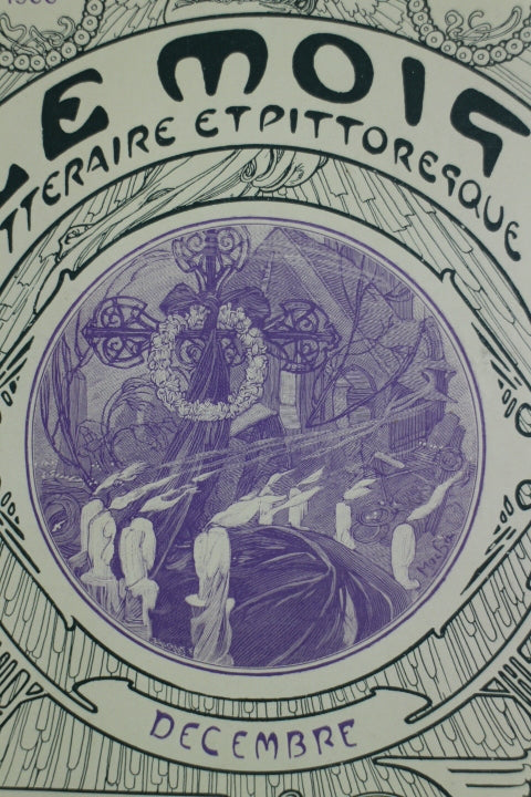 アルフォンス・ミュシャ　表紙絵「ル・モア」1900年12月号 - ギャラリーK