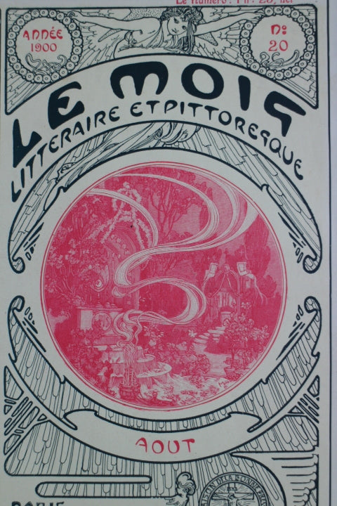 アルフォンス・ミュシャ　表紙絵「ル・モア」1900年８月号 - ギャラリーK