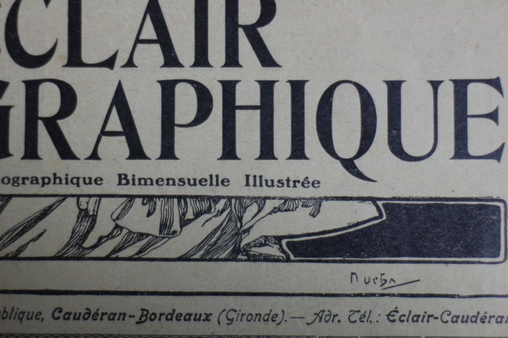 アルフォンス・ミュシャ 表紙「L'ECLAIR」1900年 | ギャラリーK