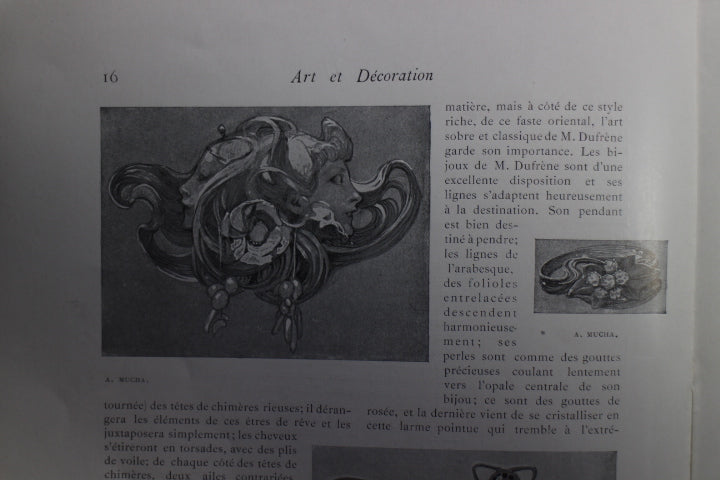 アールヌーボーの雑誌「ART ET DECORATION 」1902年 | ギャラリーK