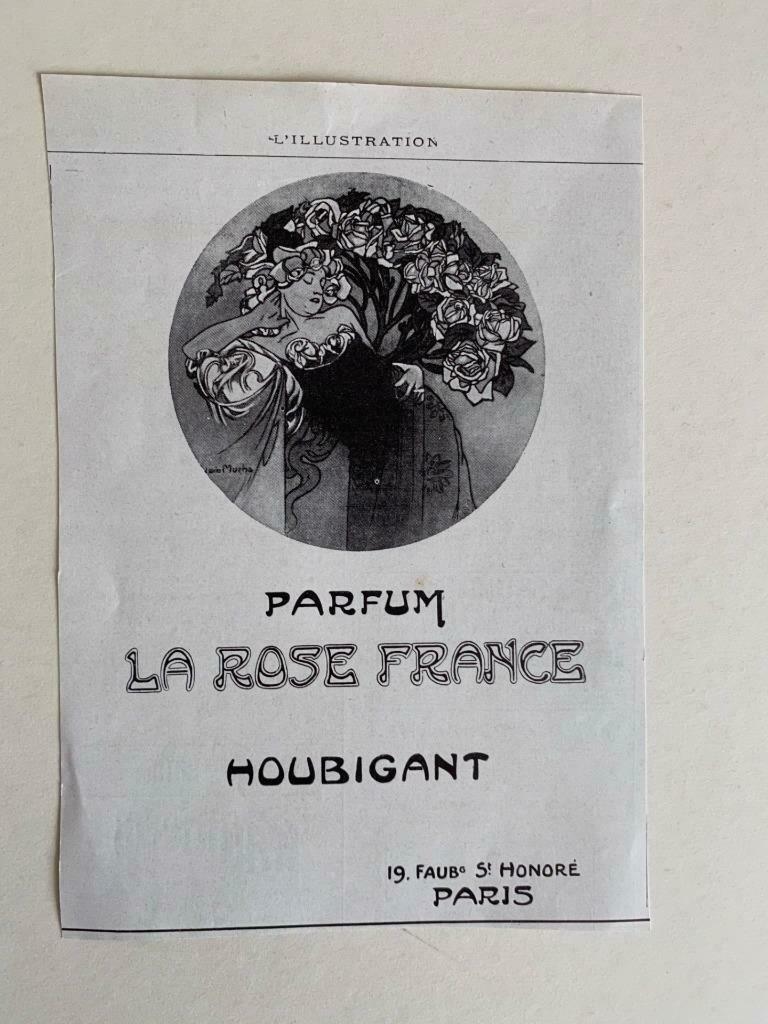 アルフォンス・ミュシャ　ウビガン香水の広告「ローズ　フランス」オリジナル - ギャラリーK
