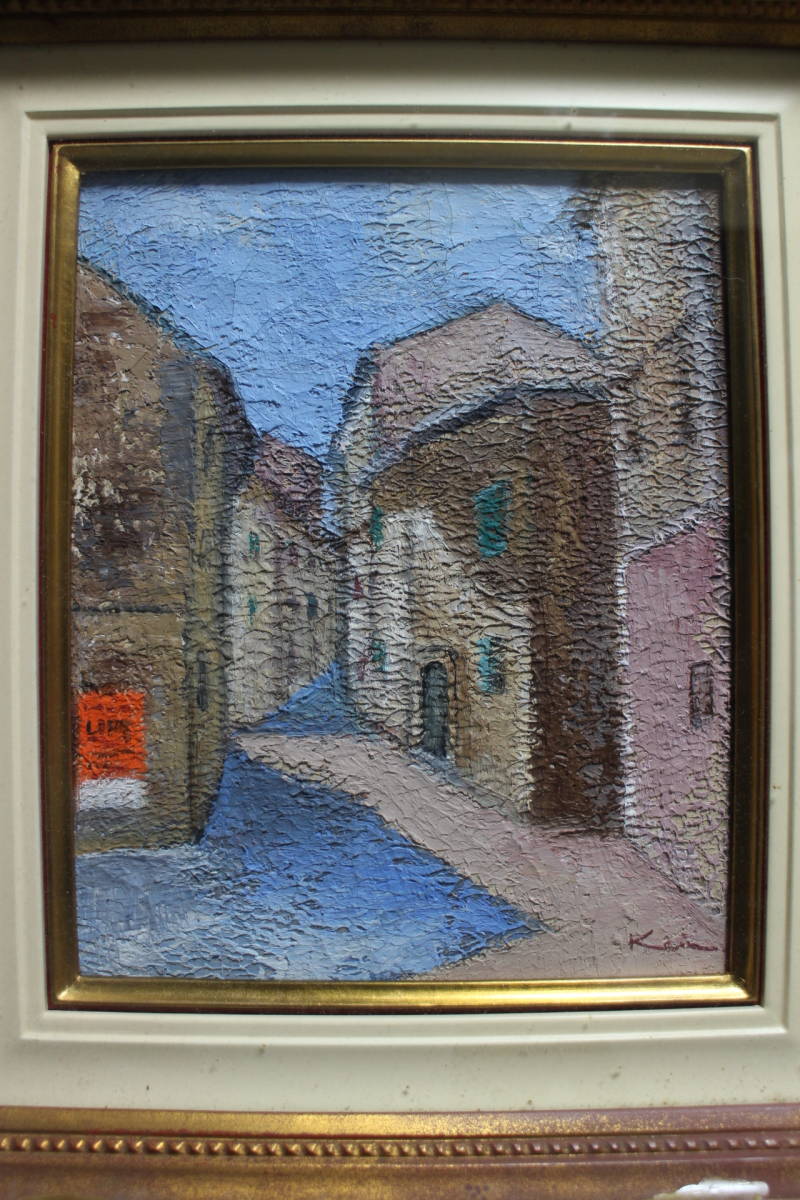 ジャン・ケイムの名品　油彩「街角」
