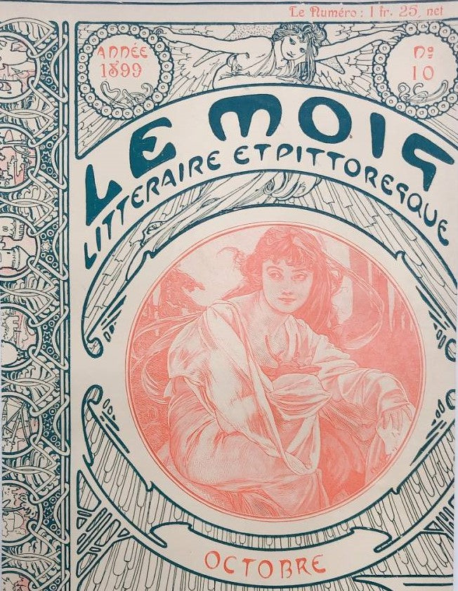 アルフォンス・ミュシャ　表紙絵「ル・モア」1899年10月号 - ギャラリーK